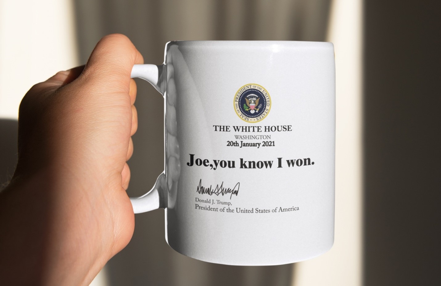 A picture containing indoor, cup, person, vessel  Description automatically generated